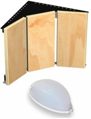 Ventura kampinis elementas su šviestuvu