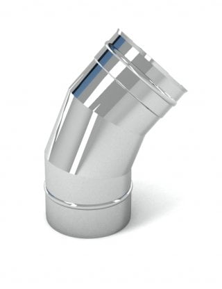 Nerūdijančio plieno alkūnė 60 laipsnių