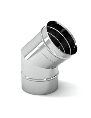 Nerūdijančio plieno alkūnė 45 laipsnių