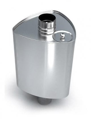 Vandens bakas ant dūmtraukio