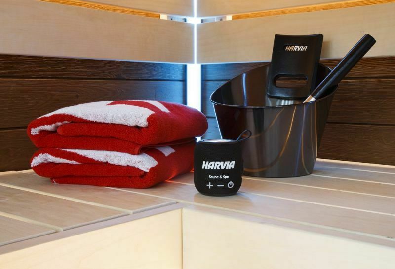 HARVIA vandeniui atsparus garsiakalbis, juodas