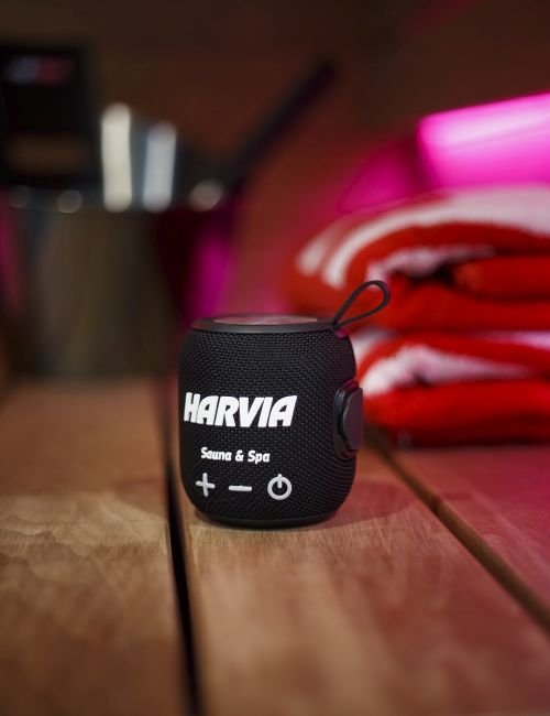 HARVIA vandeniui atsparus garsiakalbis, juodas