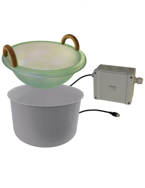 LED šviečiantis dubuo su rankenomis