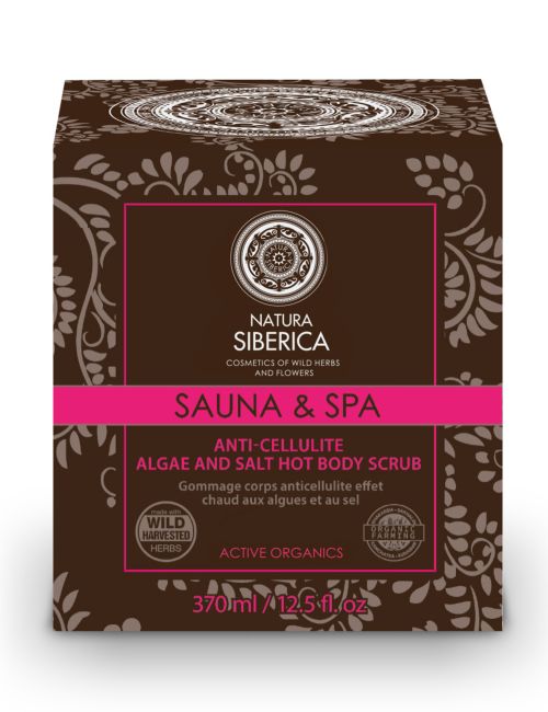 NS Sauna & Spa Šveitiklis kūnui anticeliulitinis su druska „karštas”, 370ml