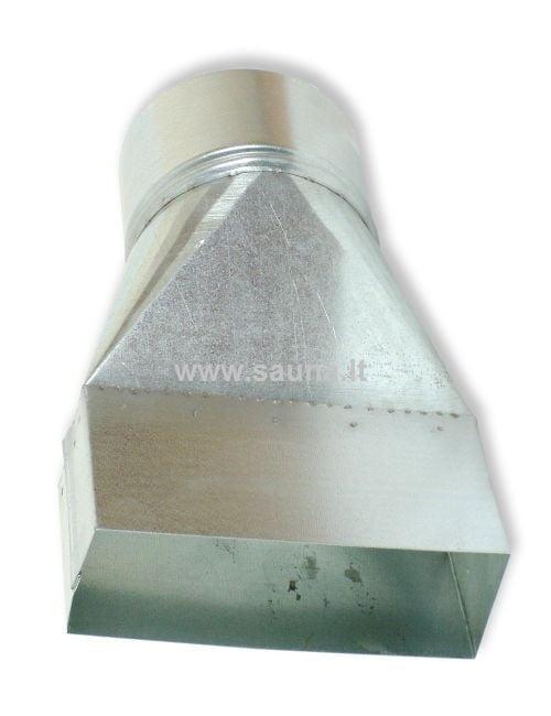 Perėjimas iš plokščio į apvalų vamzdį