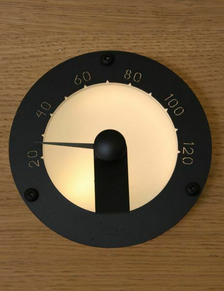 Termometras apvalus Cariitti juodas