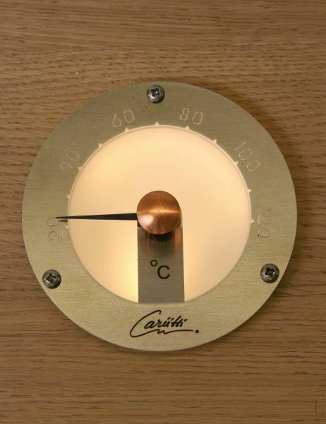 Termometras apvalus Cariitti plieninis