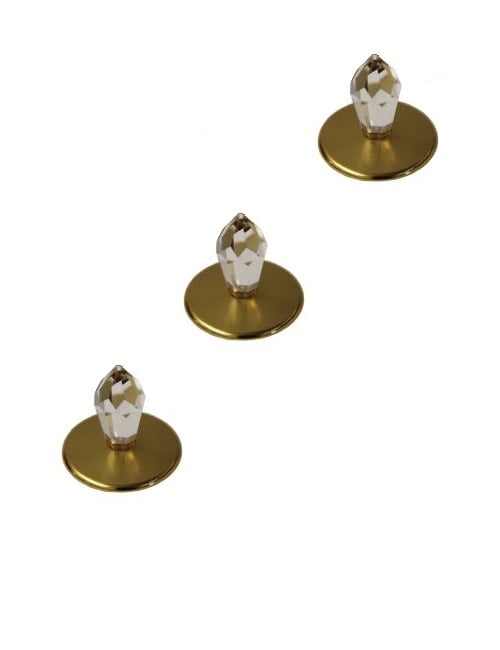 KRISTATLŲ KOMPLEKTAS CR-12 AUKSO SPALVOS 3VNT