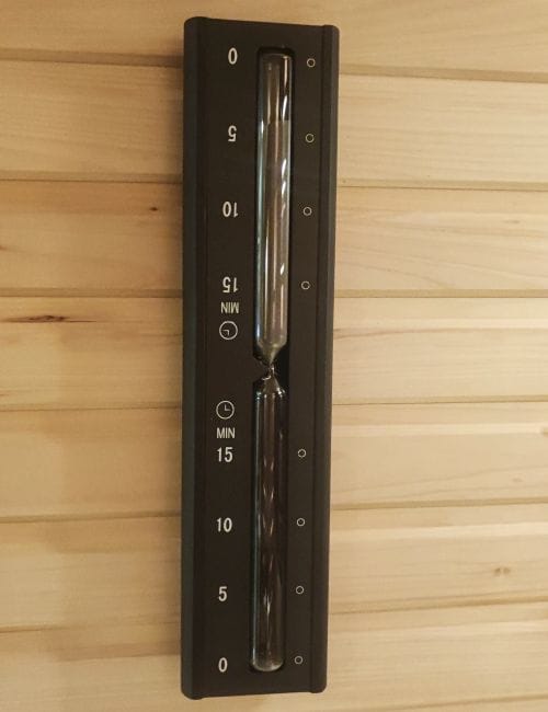 Smėlio laikrodis juodas 15min