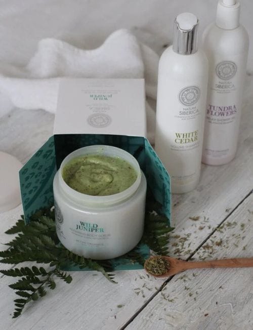 Natura Siberica regeneruojantis šveitiklis kūnui Laukinis kadagys , 370ml